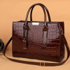Crocodile Embossed Handbag