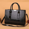 Crocodile Embossed Handbag inTrendy PU Leather - Image 3