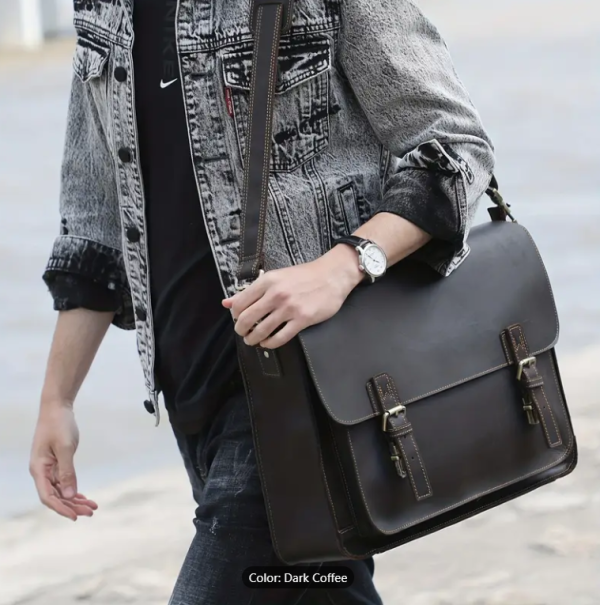 Genuine Leather Briefcase For Men