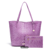 Crocodile Embossed Tote Bag Set - Image 2