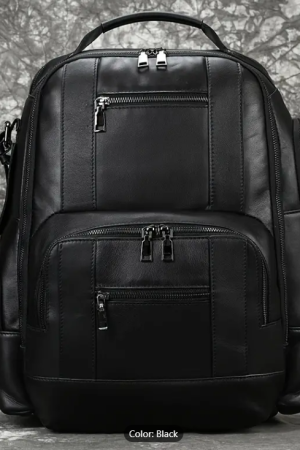 Men's Genuine Leather Backpack