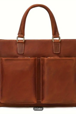 Cowhide Leather Laptop Bag