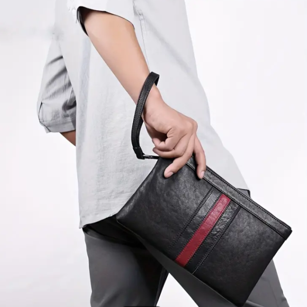 Men's Genuine Leather Clutch Bag