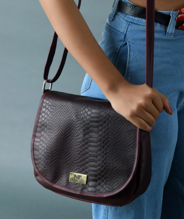 The Croco Satchel Bag